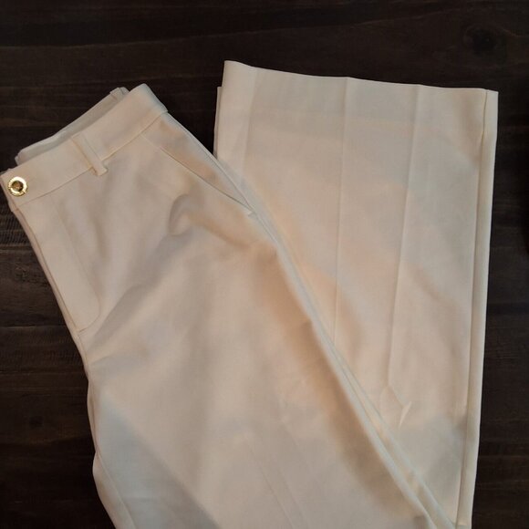 Lilly Pulitzer Colletti High Rise Wide Leg Trouser Pant SZ 6 Coconut White - Picture 10 of 11